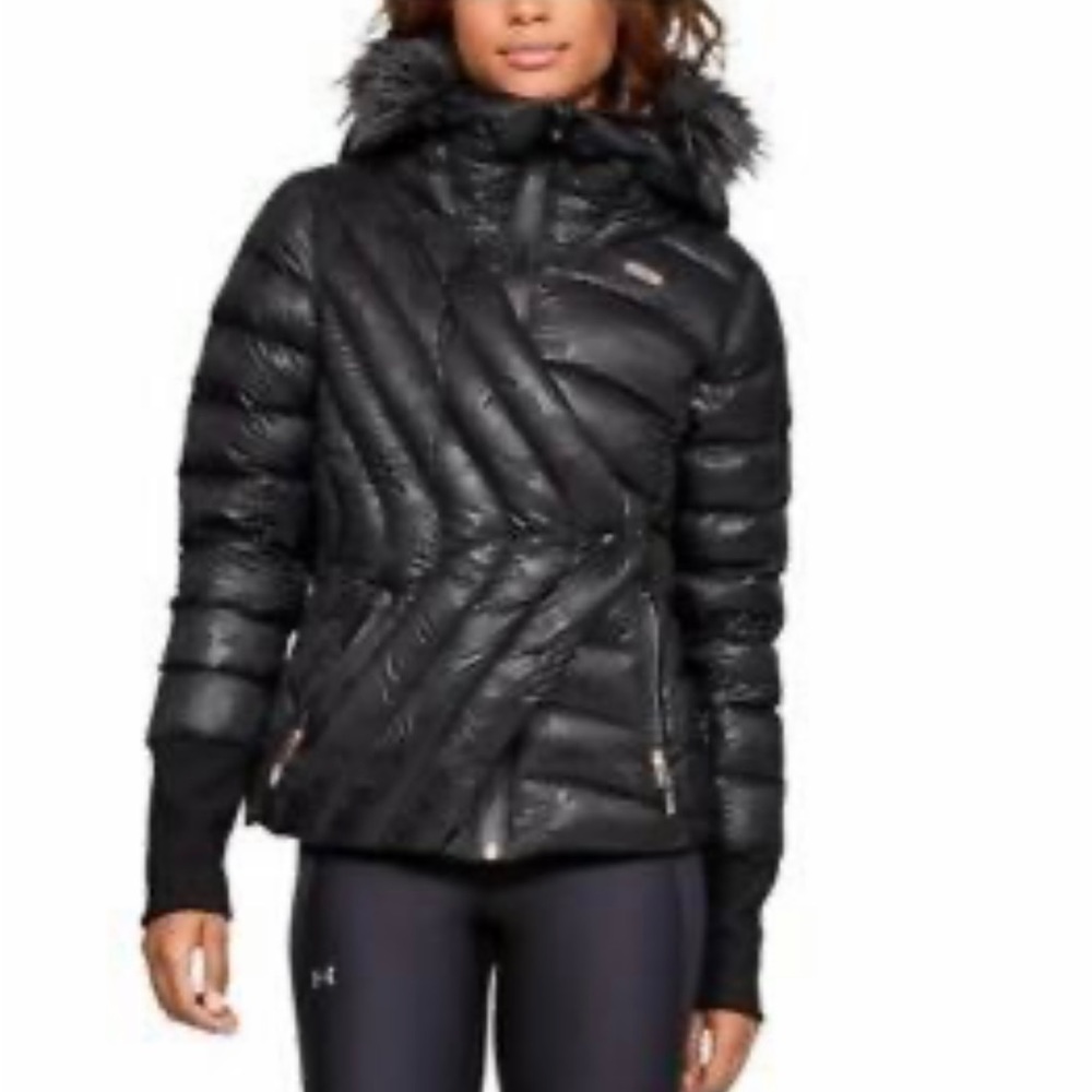 Under Armor Lindsey Vonn Louise Ski Jacket - Size Medium. Black. NWT.